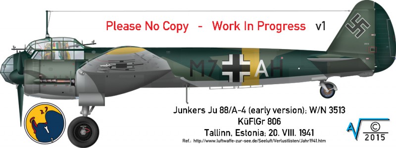 Junkers Ju88A4 (early) Tallinn Aug 1941 v1 MilNet (1050px).jpg