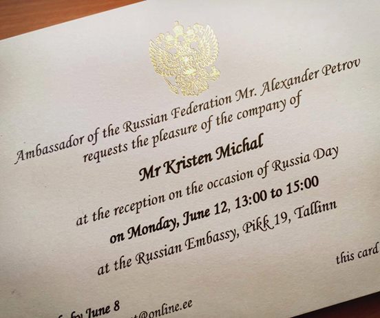 Vene Föderatsiooni saatkonna kutse