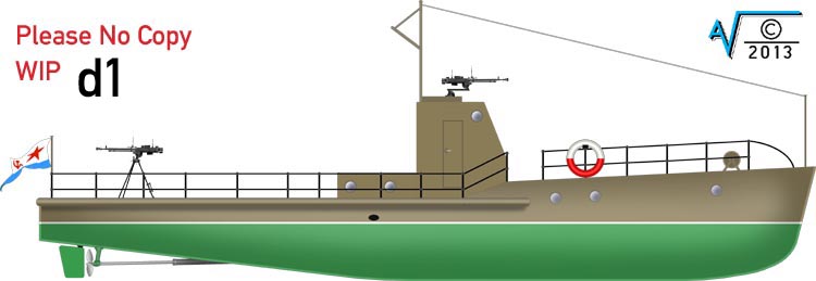 Yaroslavl Ya 5 coastal motor boat Peipsi 1944 Draft 1 MilNet (750px).jpg