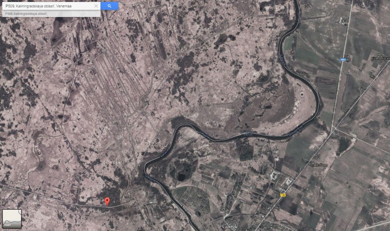 siin pildil ilusti näha üle jõe lääne poole jäävad Kaliningradis tankipoligonid, Leedu pool põllud!