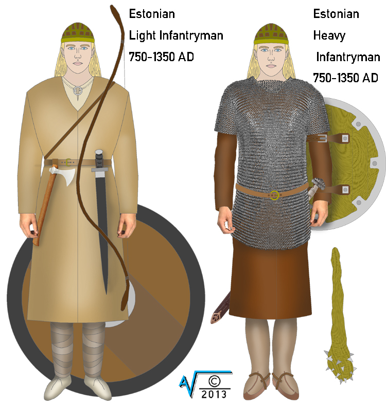 Estonian Light and Heavy Infantrymen 1200AD MilNet (750px).jpg
