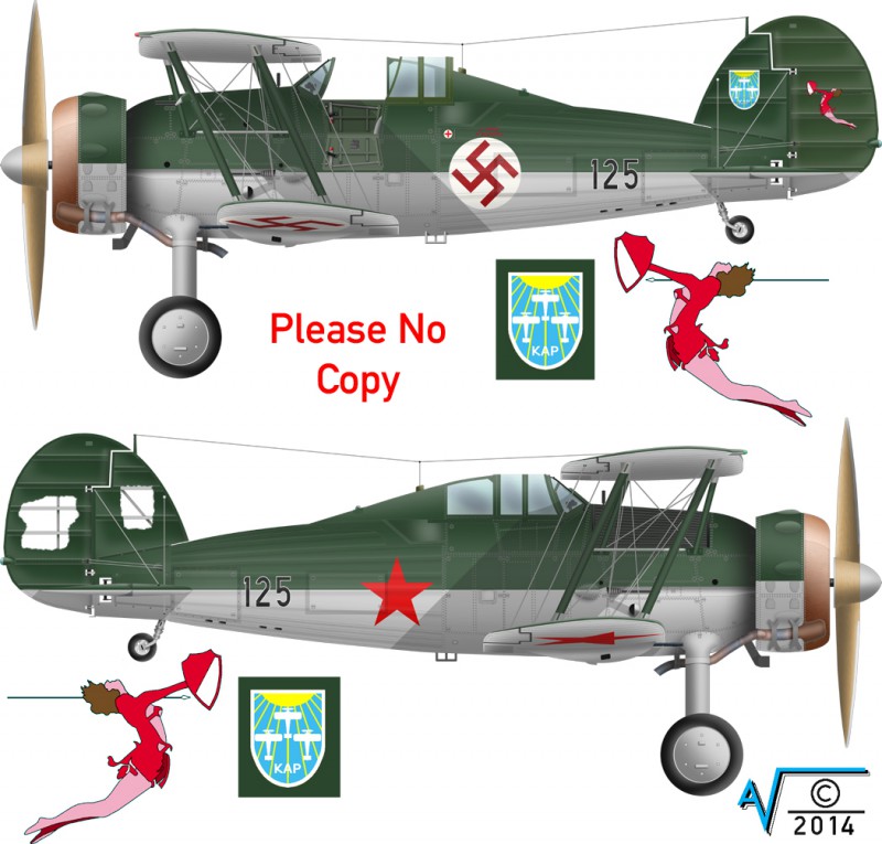 Latvian Aviation Regiment VVS Gloster Gladiator Mk II 1937 1941 MilNet (1050px).jpg